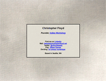 Tablet Screenshot of christopherfloyd.net
